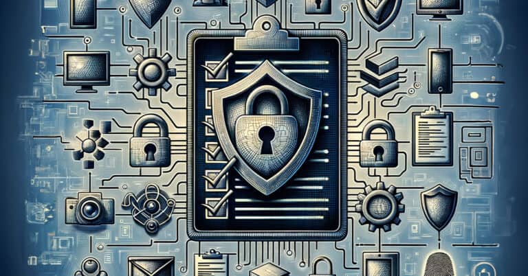 Image of a cybersecurity checklist