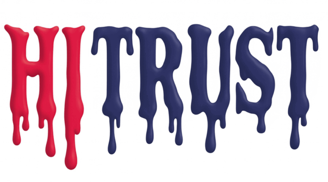 HITRUST Logo but Halloween Melty